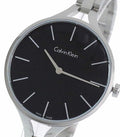  Shop Authentic Calvin Klein Graphic Black Dial Silver Steel Strap Watch for Women - K7E23141 - Luxxuri