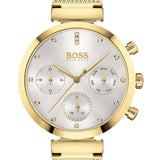  Shop Authentic Hugo Boss Flawless White Dial Gold Mesh Bracelet Watch for Women - 1502552 - Luxxuri