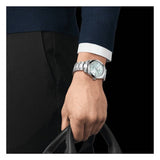  Shop Authentic Tissot Gentleman Powermatic 80 Silicium Ice Blue Silver Steel Strap Watch For Men - T127.407.11.351.00 - Luxxuri