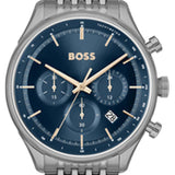  Shop Authentic Hugo Boss Gregor Chronograph Blue Dial Grey Steel Strap Watch For Men - 1514083 - Luxxuri