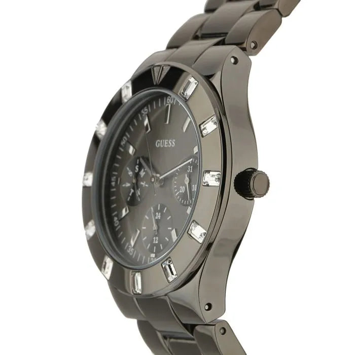  Shop Authentic Guess XS Multifunction Quartz Brown Dial Brown Steel Strap Watch For Women - W0027L1 - Luxxuri