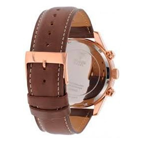  Shop Authentic Guess Pinnacle Chronograph Quartz Blue Dial Brown Leather Strap Watch For Women - W0673G3 - Luxxuri
