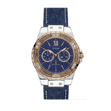  Shop Authentic Guess Limelight Quartz Analog Blue Dial Blue Denim Strap Watch For Women - W0775l10 - Luxxuri