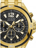 Shop Authentic Guess Surge Chronograph Black Dial Gold Steel Strap Watch for Men - W1258G2 - Luxxuri