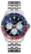  Shop Authentic Guess Odyssey Multifunction Blue Dial Silver Steel Strap Watch For Men - W1107G2 - Luxxuri