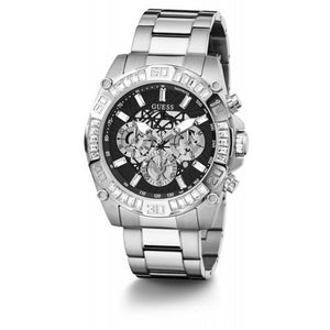  Shop Authentic Guess Trophy Chronograph Diamonds Black Dial Silver Steel Strap Watch for Men - GW0390G1 - Luxxuri