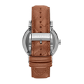 Burberry The City Silver Dial Brown Leather Strap Watch for Men - BU9904