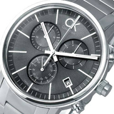  Shop Authentic Calvin Klein Post Minimal Chronograph Black Dial Silver Steel Strap Watch for Men - K7627161 - Luxxuri