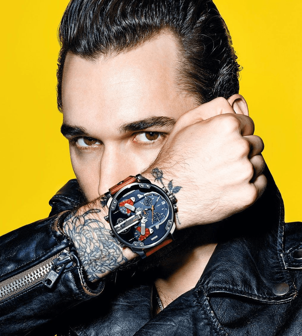  Shop Authentic Diesel Mr Daddy 2.0 Black Dial Brown Leather Strap Watch For Men - DZ7332 - Luxxuri