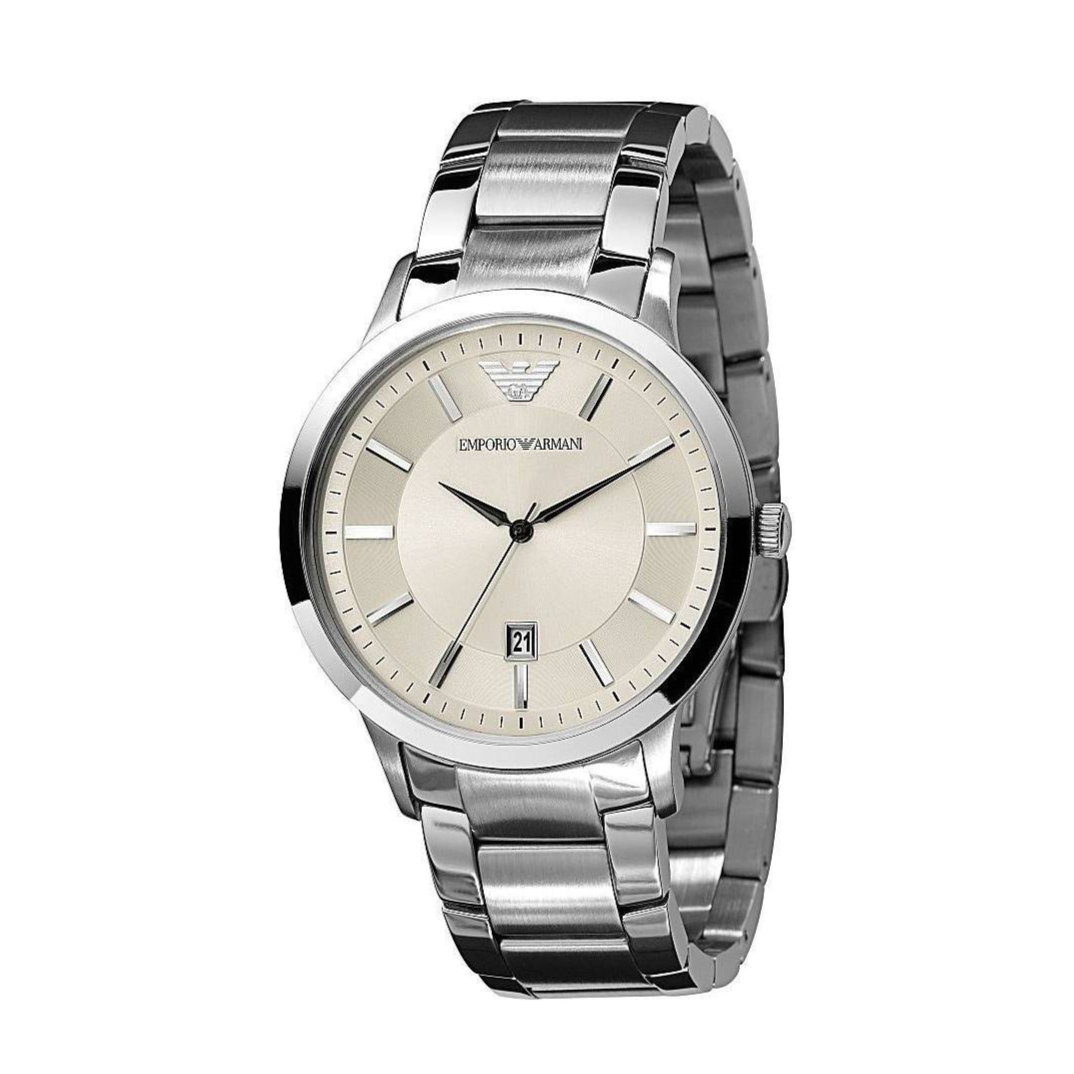  Shop Authentic Emporio Armani Classic Quartz White Dial Silver Steel Strap Watch For Men - AR2431 - Luxxuri