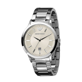  Shop Authentic Emporio Armani Classic Quartz White Dial Silver Steel Strap Watch For Men - AR2431 - Luxxuri