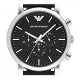  Shop Authentic Emporio Armani Dress Analog Black Dial Black Leather Strap Watch For Men - AR8029 - Luxxuri