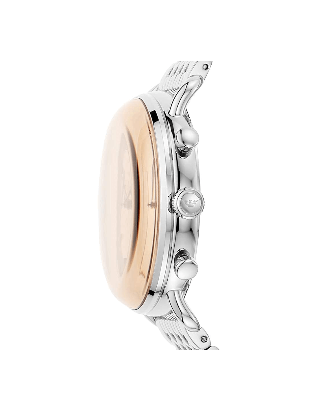  Shop Authentic Emporio Armani Aviator Chronograph Beige Dial Silver Steel Strap Watch For Men - AR11239 - Luxxuri