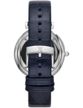  Shop Authentic Emporio Armani Gianni T Bar Quartz Blue Dial Blue Leather Strap Watch For Men - AR11300 - Luxxuri