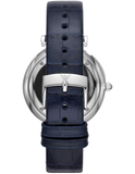  Shop Authentic Emporio Armani Gianni T Bar Quartz Blue Dial Blue Leather Strap Watch For Men - AR11300 - Luxxuri