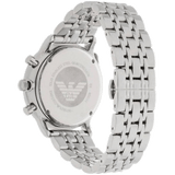  Shop Authentic Emporio Armani Tazio Chronograph Black Dial Silver Steel Strap Watch For Men - AR5988 - Luxxuri