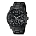 Guess Horizon Chronograph Black Dial Black Steel Strap Watch For Men - W0379G2