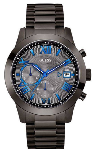  Shop Authentic Guess Atlas Quartz Grey Dial Grey Steel Strap Watch For Men - W0668G2 - Luxxuri