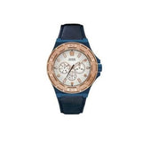  Shop Authentic Guess Force Multi Function White Dial Blue Leather Strap Watch For Men - W0674G7 - Luxxuri