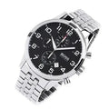  Shop Authentic Hugo Boss Aeroliner Chronograph Black Dial Silver Steel Strap Watch For Men - 1512446 - Luxxuri
