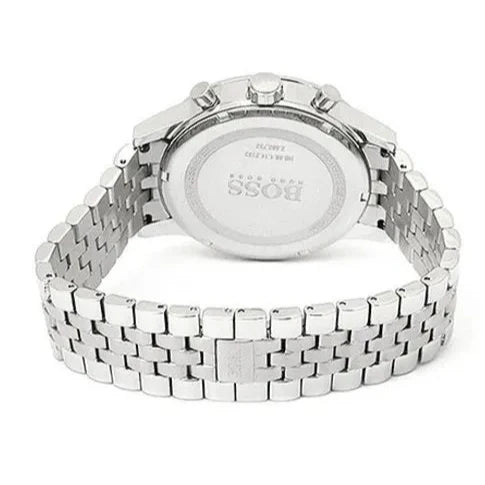  Shop Authentic Hugo Boss Aeroliner Chronograph Black Dial Silver Steel Strap Watch For Men - 1512446 - Luxxuri