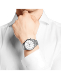  Shop Authentic Hugo Boss Aeroliner Chronograph White Dial Silver Steel Strap Watch for Men - 1513182 - Luxxuri