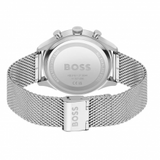  Shop Authentic Hugo Boss Gregor Chronograph Blue Dial Silver Mesh Bracelet Watch For Men - 1514052 - Luxxuri