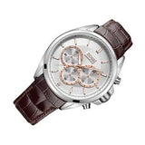  Shop Authentic Hugo Boss Driver Quartz Silver Dial Brown Leather Strap Watch For Men - HB1512881 - Luxxuri