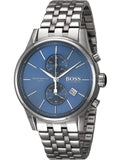  Shop Authentic Hugo Boss Jet Blue Dial Silver Steel Strap Watch for Men - 1513384 - Luxxuri