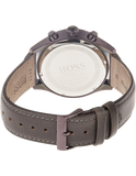  Shop Authentic Hugo Boss Grand Prix Silver Dial Grey Leather Strap Watch for Men - 1513603 - Luxxuri