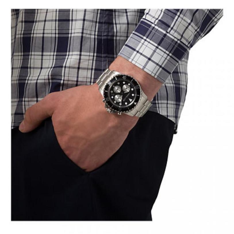  Shop Authentic Michael Kors Everest Chronograph Black Dial Silver Steel Strap Watch For Men - MK8256 - Luxxuri