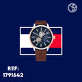  Shop Authentic Tommy Hilfiger Spencer Blue Dial Brown Leather Strap Watch for Men - 1791642 - Luxxuri