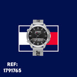  Shop Authentic Tommy Hilfiger Digital Black Dial Silver Mesh Bracelet Watch For Men - 1791765 - Luxxuri