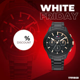  Shop Authentic Tommy Hilfiger Aiden Chronograph Black Dial Black Steel Strap Watch For Men - 1791858 - Luxxuri