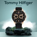  Shop Authentic Tommy Hilfiger Blaze Multifunction Black Dial Black Rubber Strap Watch For Men - 1792028 - Luxxuri