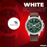  Shop Authentic Tommy Hilfiger Lars Chronograph Green Dial Brown Leather Strap Watch For Men - 1792064 - Luxxuri