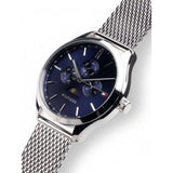  Shop Authentic Tommy Hilfiger Oliver Quartz Blue Dial Silver Mesh Bracelet Watch for Men - 1791302 - Luxxuri