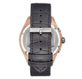 Hugo Boss Onyx Grey Dial Black Leather Strap Watch for Men - 1513366