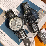  Shop Authentic Hugo Boss Aeroliner Chronograph Quartz White Dial Silver Steel Strap Watch For Men - HB1512445 - Luxxuri
