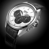  Shop Authentic Hugo Boss Casual Chronograph Silver Dial Black Leather Strap Watch For Men - HB1512880 - Luxxuri