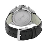  Shop Authentic Hugo Boss Casual Chronograph Silver Dial Black Leather Strap Watch For Men - HB1512880 - Luxxuri