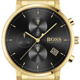  Shop Authentic Hugo Boss Integrity Chronograph Grey Dial Gold Steel Strap Watch for Men - 1513781 - Luxxuri