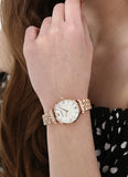  Shop Authentic Emporio Armani Mother of Pearl Dial Rose Gold Steel Strap Watch For Women - AR11110 - Luxxuri
