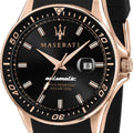  Shop Authentic Maserati SFIDA Automatic Black Dial Black Rubber Strap Watch For Men - R8821140001 - Luxxuri