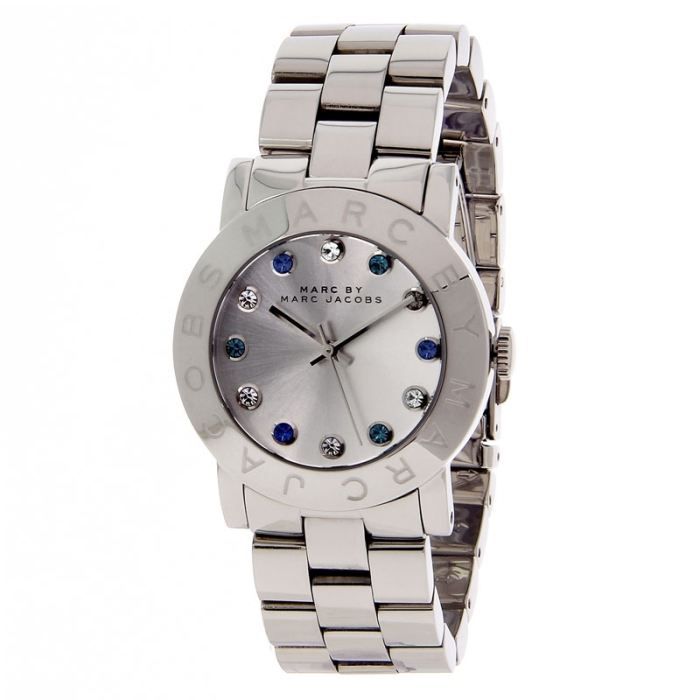 Marc Jacobs Amy White Dial Silver Steel Strap Watch for Women - MBM3140