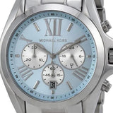  Shop Authentic Michael Kors Bradshaw Chronograph Blue Dial Silver Steel Strap Watch For Women - MK6099 - Luxxuri
