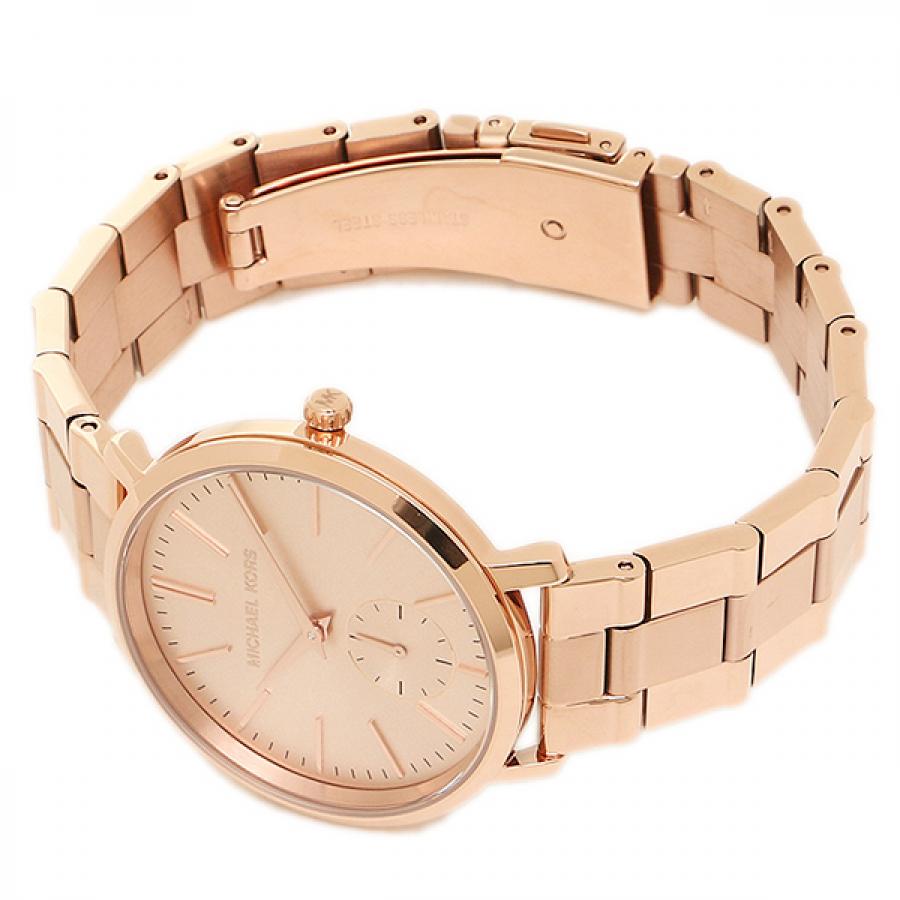  Shop Authentic Michael Kors Jaryn Quartz Rose Gold Dial Rose Gold Steel Strap Watch For Women - MK3501 - Luxxuri