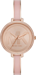  Shop Authentic Michael Kors Jaryn Analog Rose Gold Dial Pink Steel Strap Watch For Women - MK4545 - Luxxuri