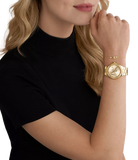  Shop Authentic Michael Kors Lennox Gold Dial Gold Steel Strap Watch For Women - MK1062 - Luxxuri