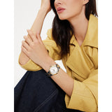  Shop Authentic Michael Kors Lennox Three-Hand White Dial Two Tone Steel Strap Watch for Women - MK7464 - Luxxuri